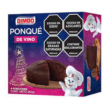 Ponqué Bimbo Vino Navidad x 260 gr  