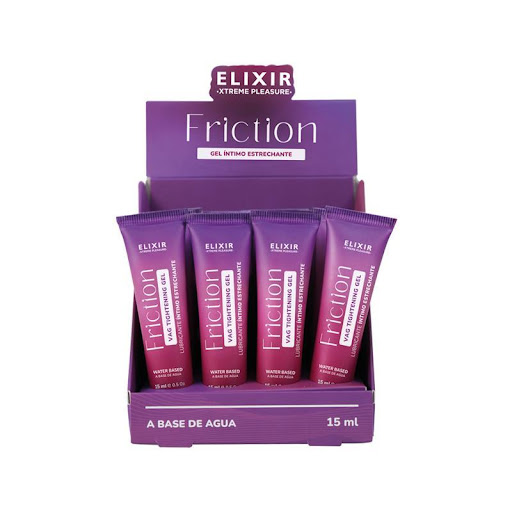Caja x 12 Lubricantes Estrechante Friction Elixir 15 ml - Morado Elixir Caja x 12 unidades de 15 ml c/u x 12