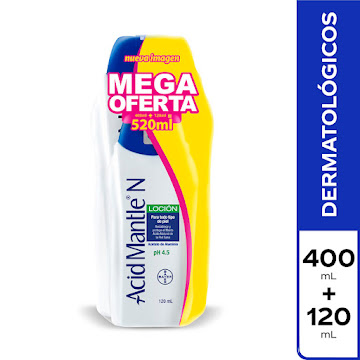 Acid-Mantle N Acetato de Aluminio Bayer Loción Frasco x 400 ml  