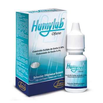 Humylub Ofteno Condroitin Sulfato de Sodio + Hialuronato de Sodio 0.18/0.1% Sophia Frasco x 15 ml  