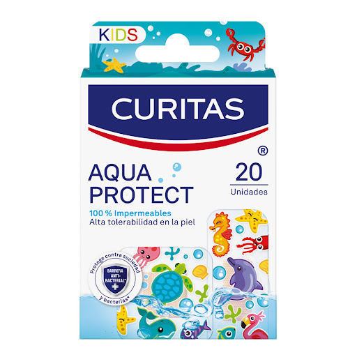 Curitas Aqua Protect Kids Impermeables Caja x 20 und