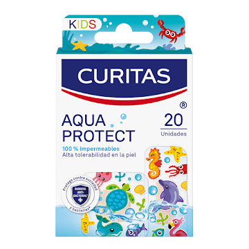 Curitas Aqua Protect Kids Impermeables Caja x 20 und  