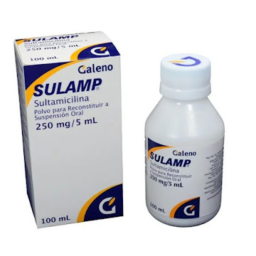 Sulamp Sultamicilina 500mg/5ml Galeno Polvo Suspensión Oral Frasco x 120 ml  
