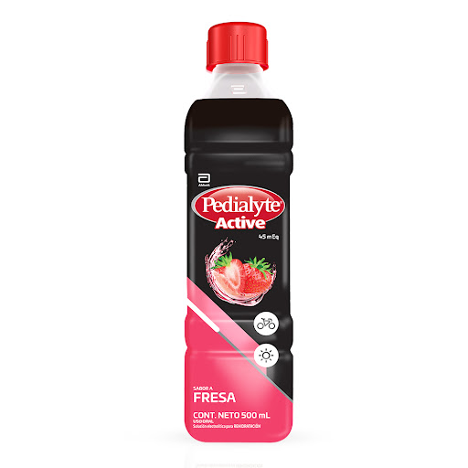 Suero Rehidratante Pedialyte Active Fresa Frasco x 500 ml