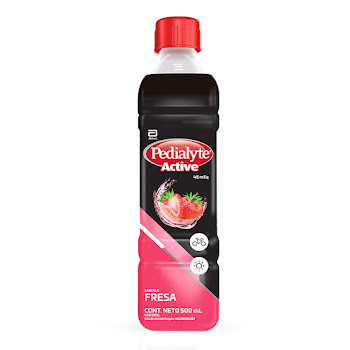 Suero Rehidratante Pedialyte Active Fresa Frasco x 500 ml  