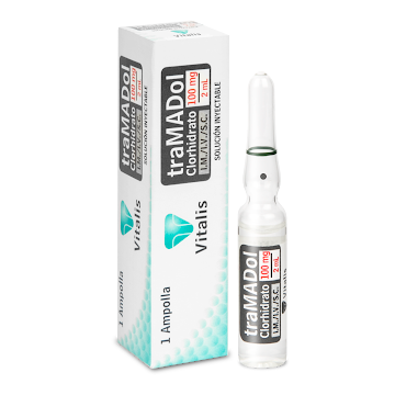 Tramadol Clorhidrato 100 mg/2 ml Vitalis Caja x 1 Ampolla  
