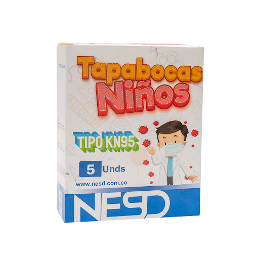 Tapabocas Pediátricos Para Niño KN95 x 5 und