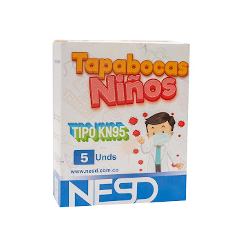 Tapabocas Pediátricos Para Niño KN95 x 5 und  