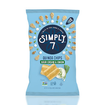 Chips de Quinua Simply 7   Crema Agria y Cebolla x 99 gr  