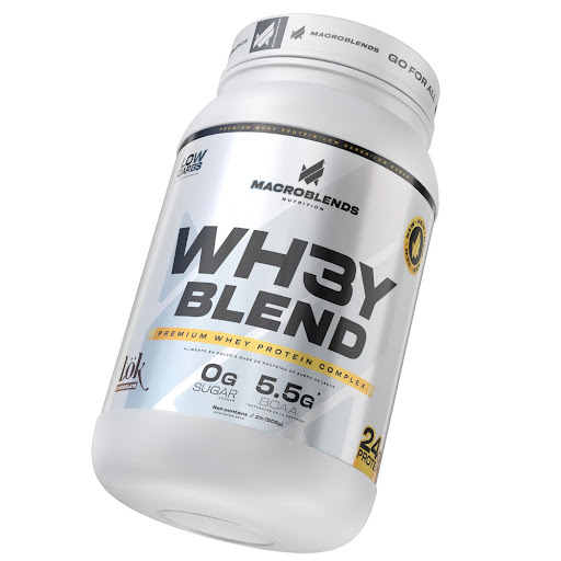 Proteína Macroblends   Wh3y Blend Sabor Chocolate Lök x 908g