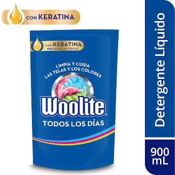 Detergente Líquido   Woolite Todos Los Días x 900 ml 