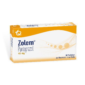 Zolem Pantoprazol 40 mg Tecnoquimicas Caja x 30 Tabletas  