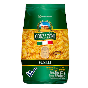 Pasta Conzazoni Fusilli Bolsa x 500 gr  