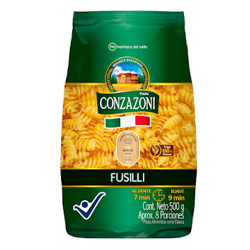 Pasta Conzazoni Fusilli Bolsa x 500 gr  