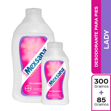 Polvo Mexsana Lady Fragancia Para Pies Und 300g+85g  