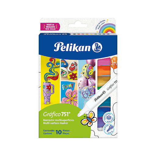 Marcador Pelikan Gráfico 751 Caja x 10 und
