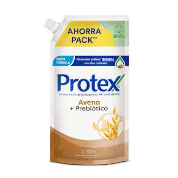 Jabón Líquido Protex Manos Avena Empaque x 800 ml  