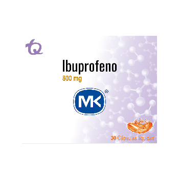 Ibuprofeno Mk 800 mg Caja x 30 Cápsulas  