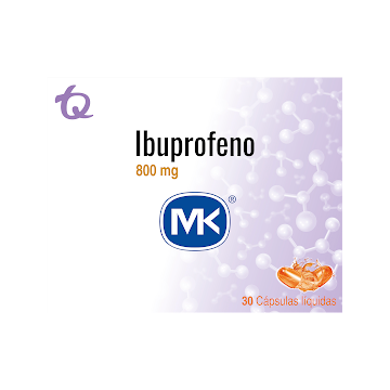Ibuprofeno Mk 800 mg Caja x 30 Cápsulas undefined