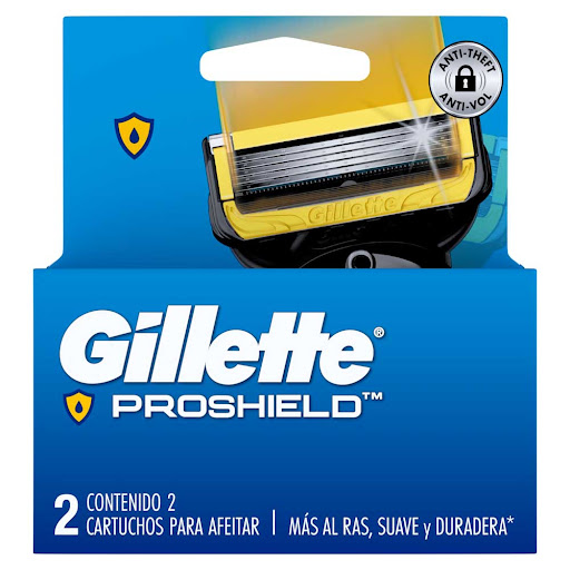 Repuestos Cuchilla de Afeitar Hombre Gillette Proshield Caja x 2 und