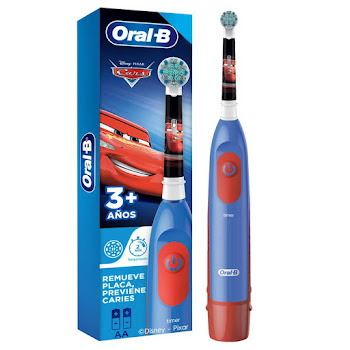 Cepillo de Dientes Eléctrico para niños Oral-B Disney Pixar Cars Caja x 1 und  