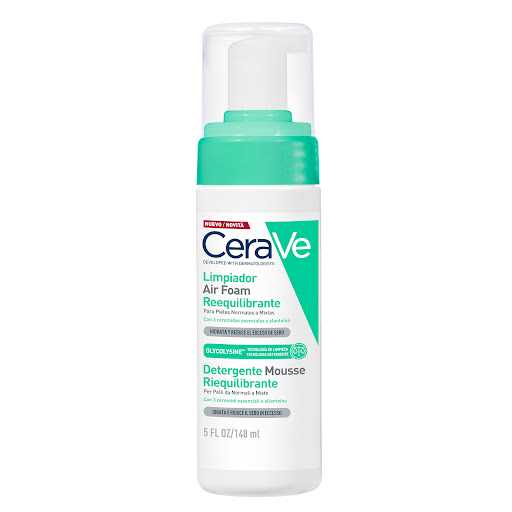Gel Limpiador Cerave Air Foam Reequilibrante x 148 ml