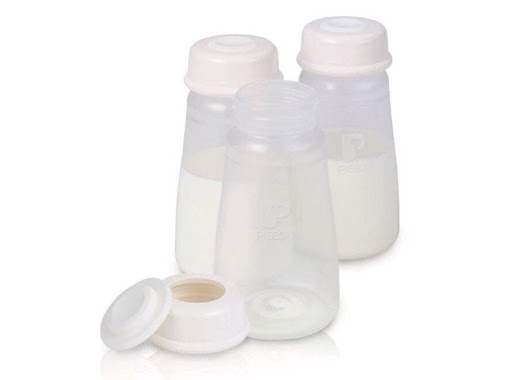 Set x 3 Teteros de Almacenamiento PP 5 Oz Boca Estándar Pigeon Caja x 3 El Set  de teteros de Almacenamiento boca Estándar facilita el proceso de extracción y almacenamiento, su disco sellador mantiene la leche fresca mientras se almacena en el refrigerador. Fabricado en 