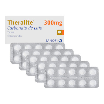 **Theralite 300Mg Comprimidos Caja x 50 Com Sanofi Carbonato De Litio  