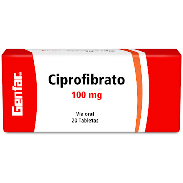 Ciprofibrato Genfar 100 mg Caja x 20 Tabletas  