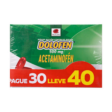 Dolofen Acetaminofén 500 mg Procaps Pague 30 Lleve 40  