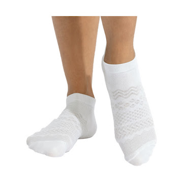 //Medias Tobillera Étnica Milk Talla 8-10  