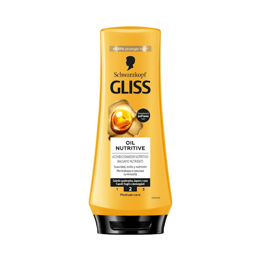 Acondicionador Schwarzkopf Gliss Oil Nutritive Frasco x 200 ml