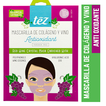 Mascarilla Tez De Colágeno Y Vino Antiarrugas Facial x 80 ml  
