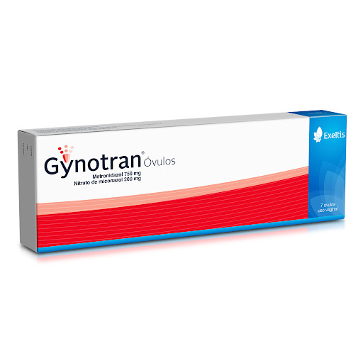 Gynotran Metronidazol + Miconazol 750mg/200mg Exeltis Caja x 7 Óvulos