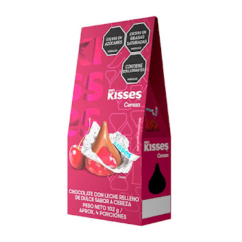 Caja Chocolates Hersheys Kisses Cereza 12 und x 102 gr  