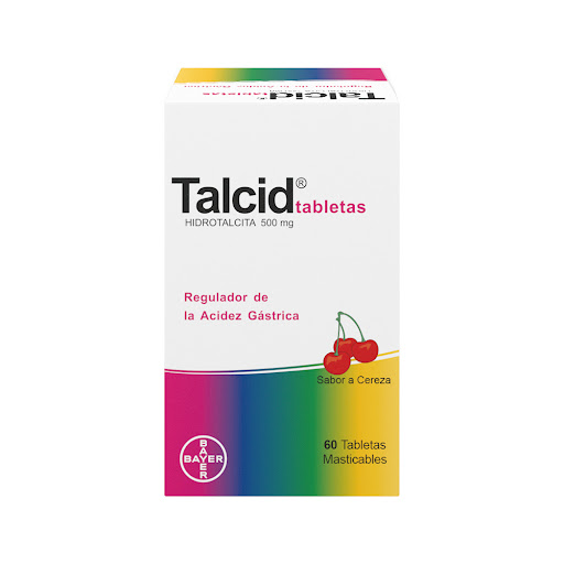 Talcid Hidrotalcita 500 mg Bayer Caja x 60 Tabletas