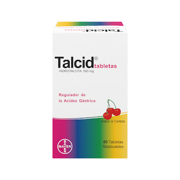 Talcid Hidrotalcita 500 mg Bayer Caja x 60 Tabletas  