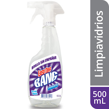 Limpia Vidrios Easy-Off Bang Desengrasa Y Brilla Vidrios Sin Empañar x 500 ml  