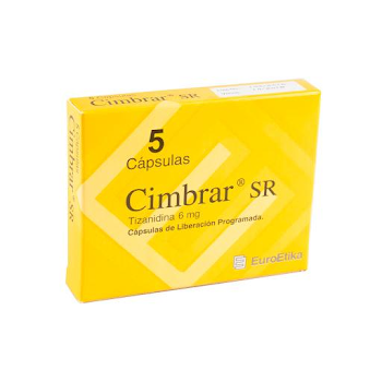 Cimbrar SR Tizanidina 6 mg Euroetika Caja x 5 Cápsulas  