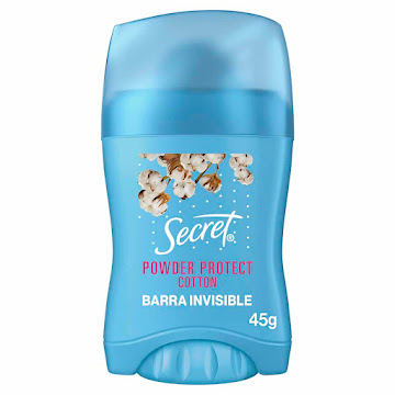 Desodorante Antitranspirante Secret Mujer En Barra Powder Protect Cotton Frasco x 45 gr  