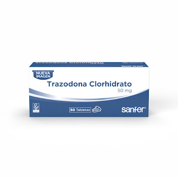 Trazodona Clorhidrato 50 mg Caja x 50 Tabletas  