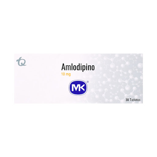 Amlodipino 10 mg MK Caja x 30 Tabletas