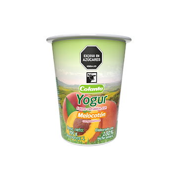 Yogurt Colanta Entero   Salsa De Melocotón X200g.                        