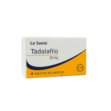 Tadalafilo 20 mg La   Santé Caja x 4 Tabletas  