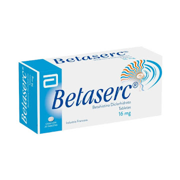 Betaserc Betahistina Diclorhidrato 16 mg Caja Abbott x 30 Tabletas  