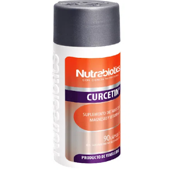 Curcetin Curcuma Quercitina Nutrabiotics Frasco x 90 Cápsulas  