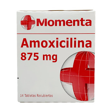 Amoxicilina 875 mg Eurofarma Caja x 14 Tabletas  