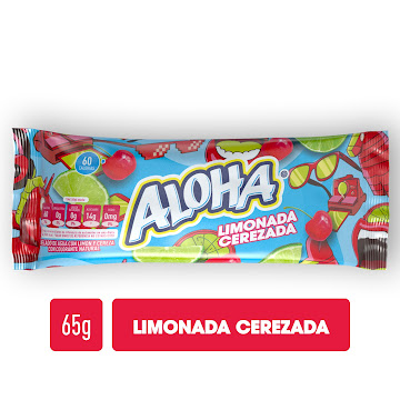 Paleta De Agua Aloha Limonada Cereza Crem Helado x 65 gr  