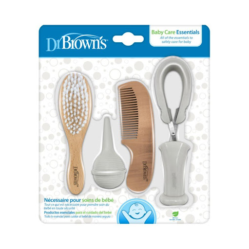 Set Higiene Dr Browns Baby Care Blanco Dr Brown's Botella x 1 El Set de higiene Dr. Brown's™ Baby Care Essentials contiene los elementos esenciales que necesitas para mantener a tu bebé feliz y limpio. El diseño elegante es un regalo perfecto para los futuros pa