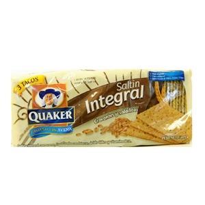 GALLETAS QUAKER AVENA   SALTÍN INTEGRAL 7 GRANOS X3PAQ. X 384G. 